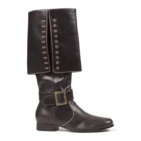 121-CAPTAIN 1"Heel Knee High Boots(Mens Sizes)