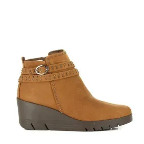 24 Hrs 23455 Tan Ankle Boots