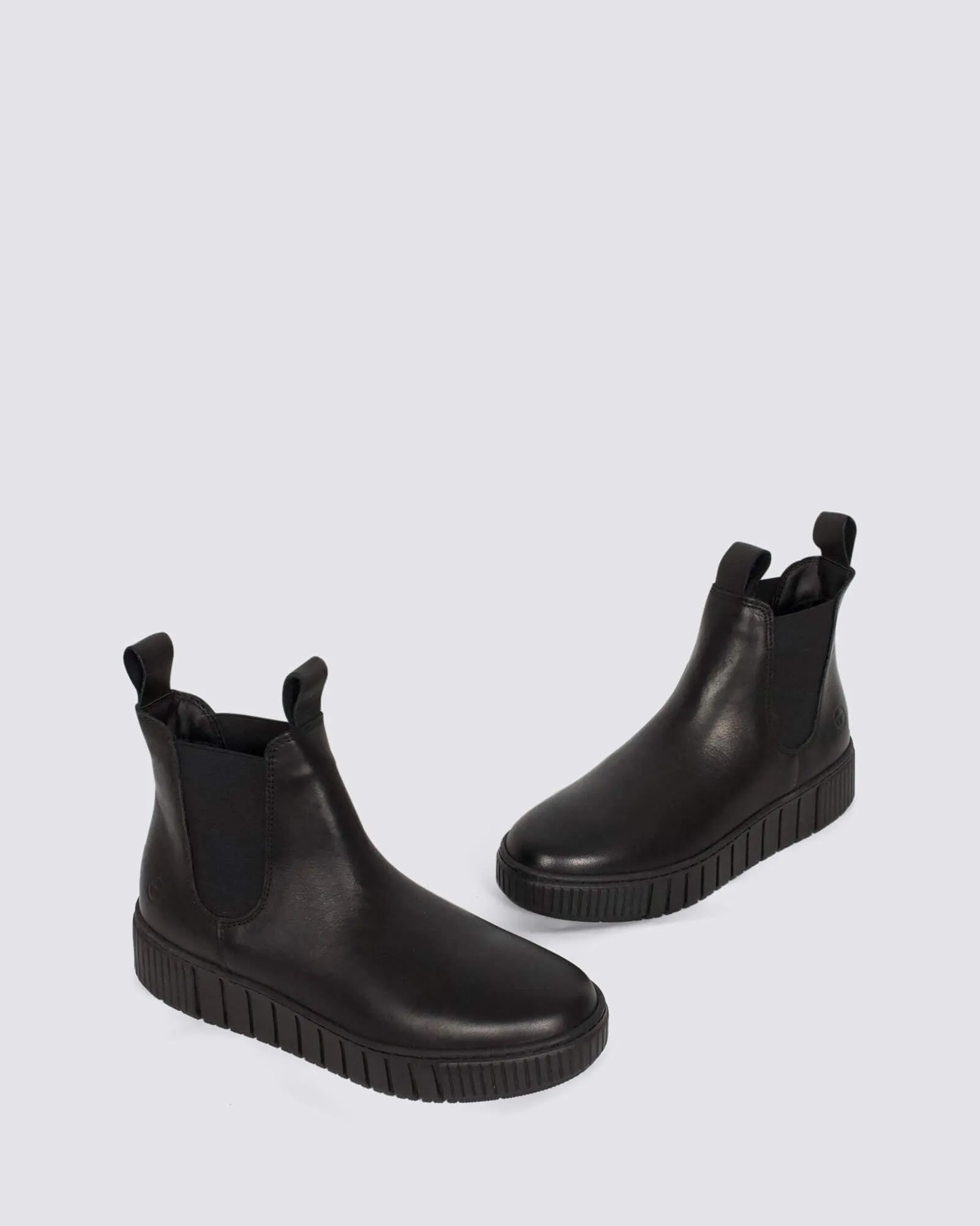 25403 ANKLE BOOTS BLACK LEATHER