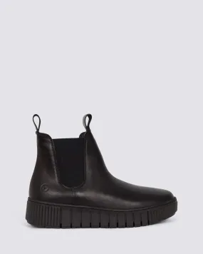 25403 ANKLE BOOTS BLACK LEATHER
