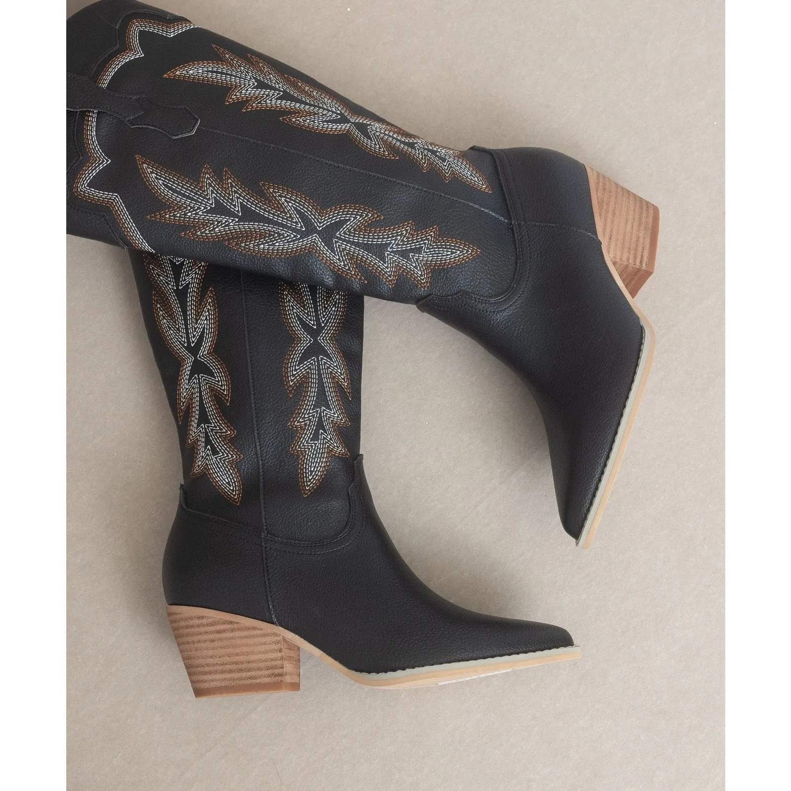 Ainsley - Embroidered Cowboy Boot