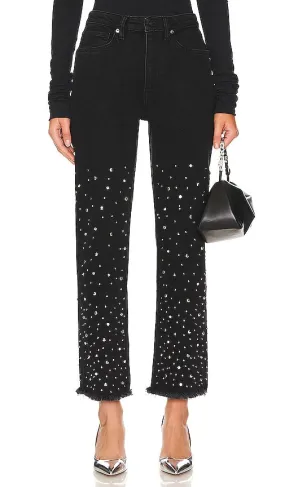 ALLSAINTS Evie Studded Jean in Black
