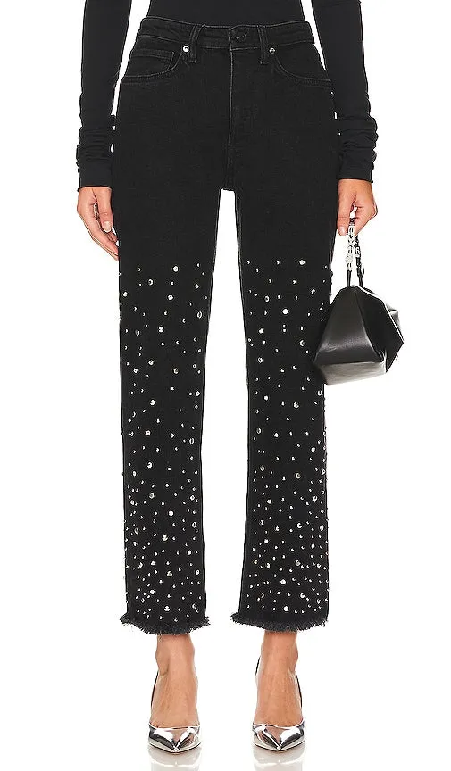ALLSAINTS Evie Studded Jean in Black