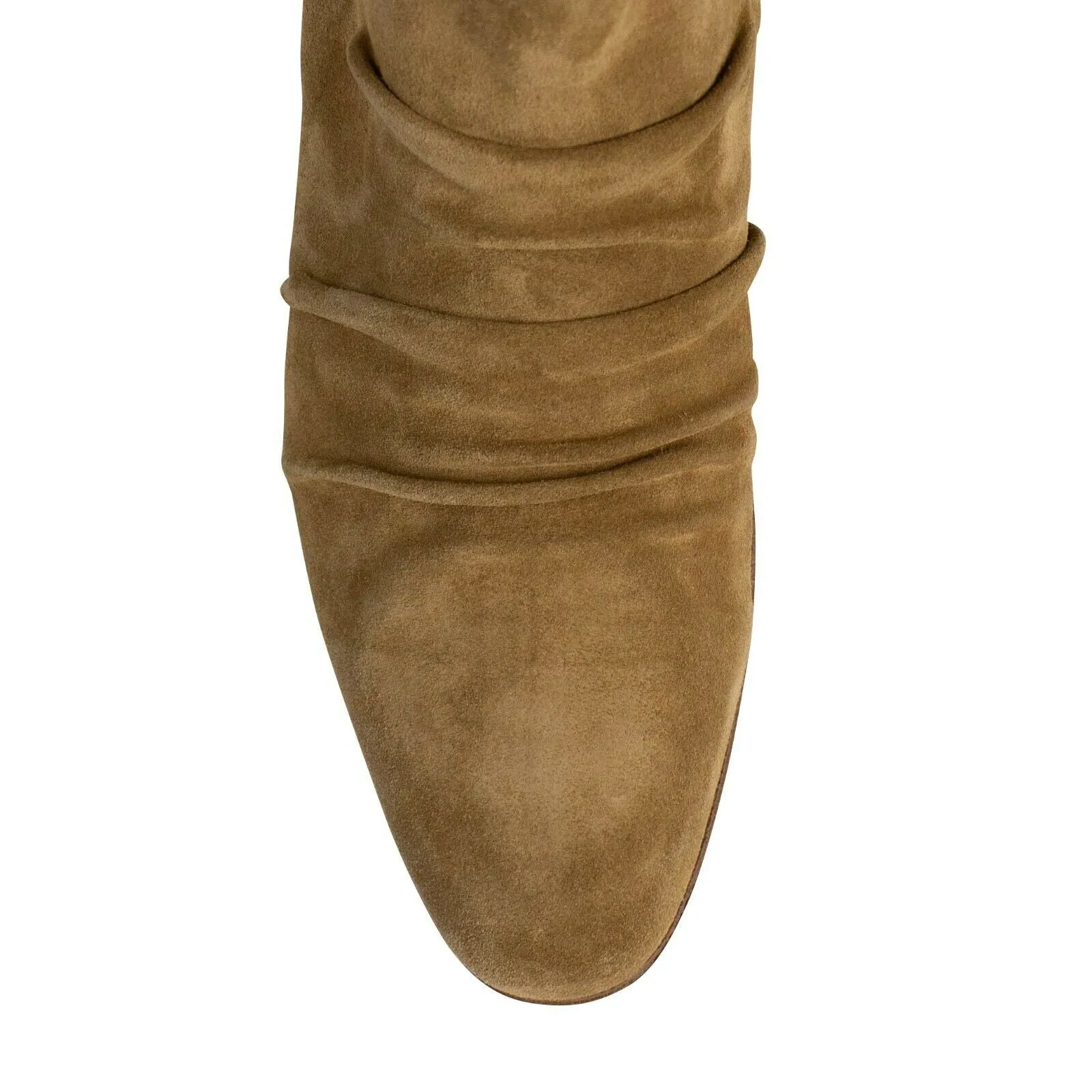 Amiri Suede Stack Ankle Boots - Tan