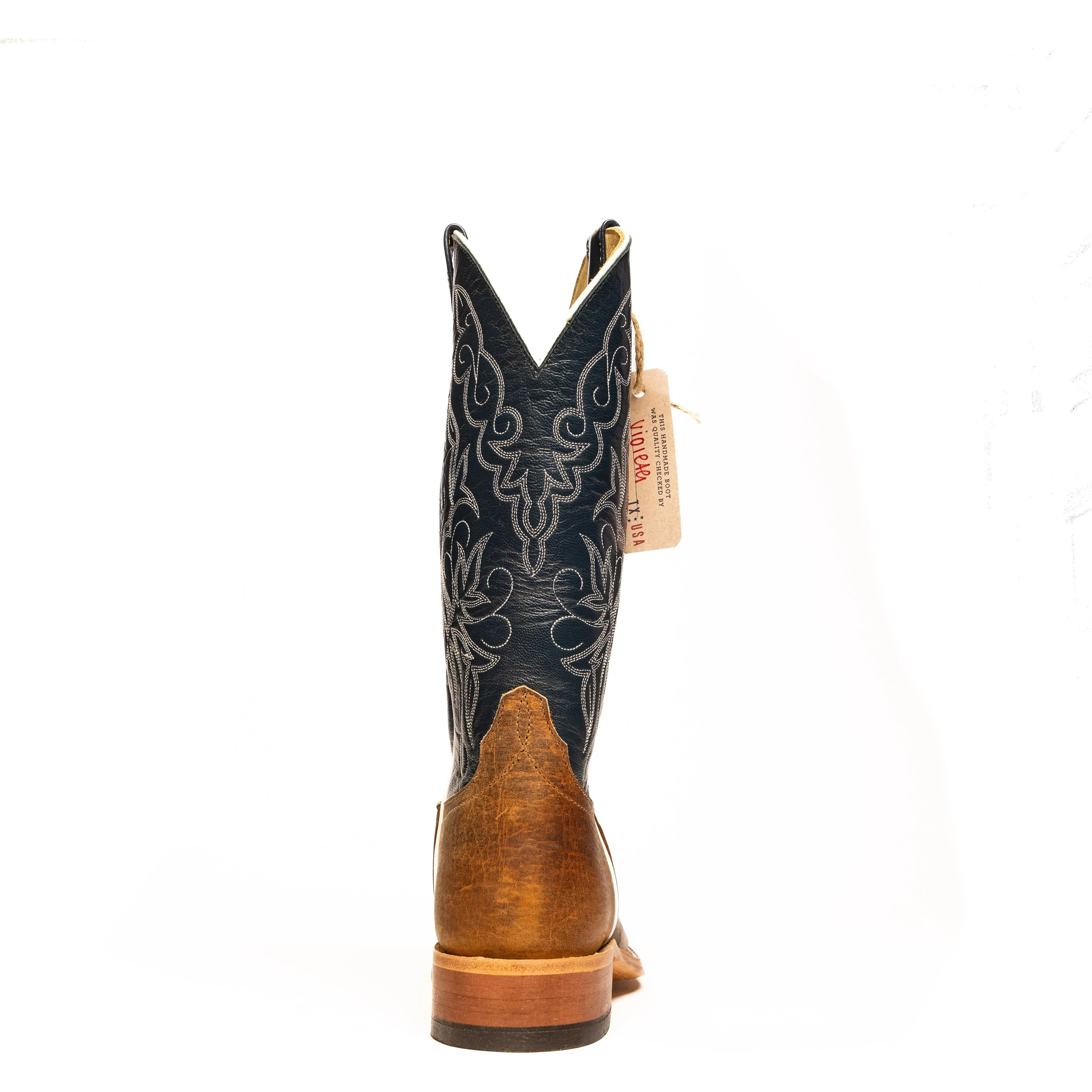 Anderson Bean Distressed American Buffalo with Navy Glove Top S1107