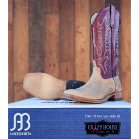Anderson Bean Distressed Bison with Sangria Luster Top