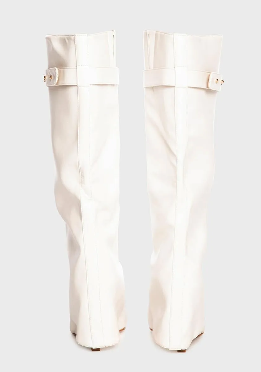 Angel Stuck On You Wedge Boots