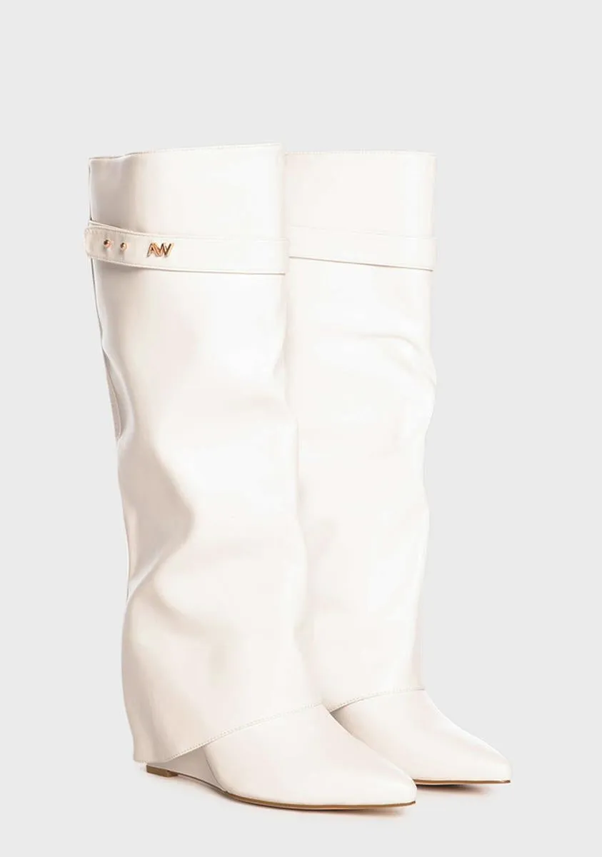 Angel Stuck On You Wedge Boots