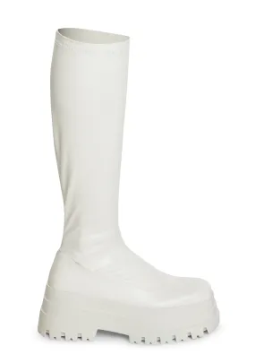 Aretha Knee High Boots - White