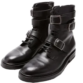 Army 20 Strap Leather Boots Size 38
