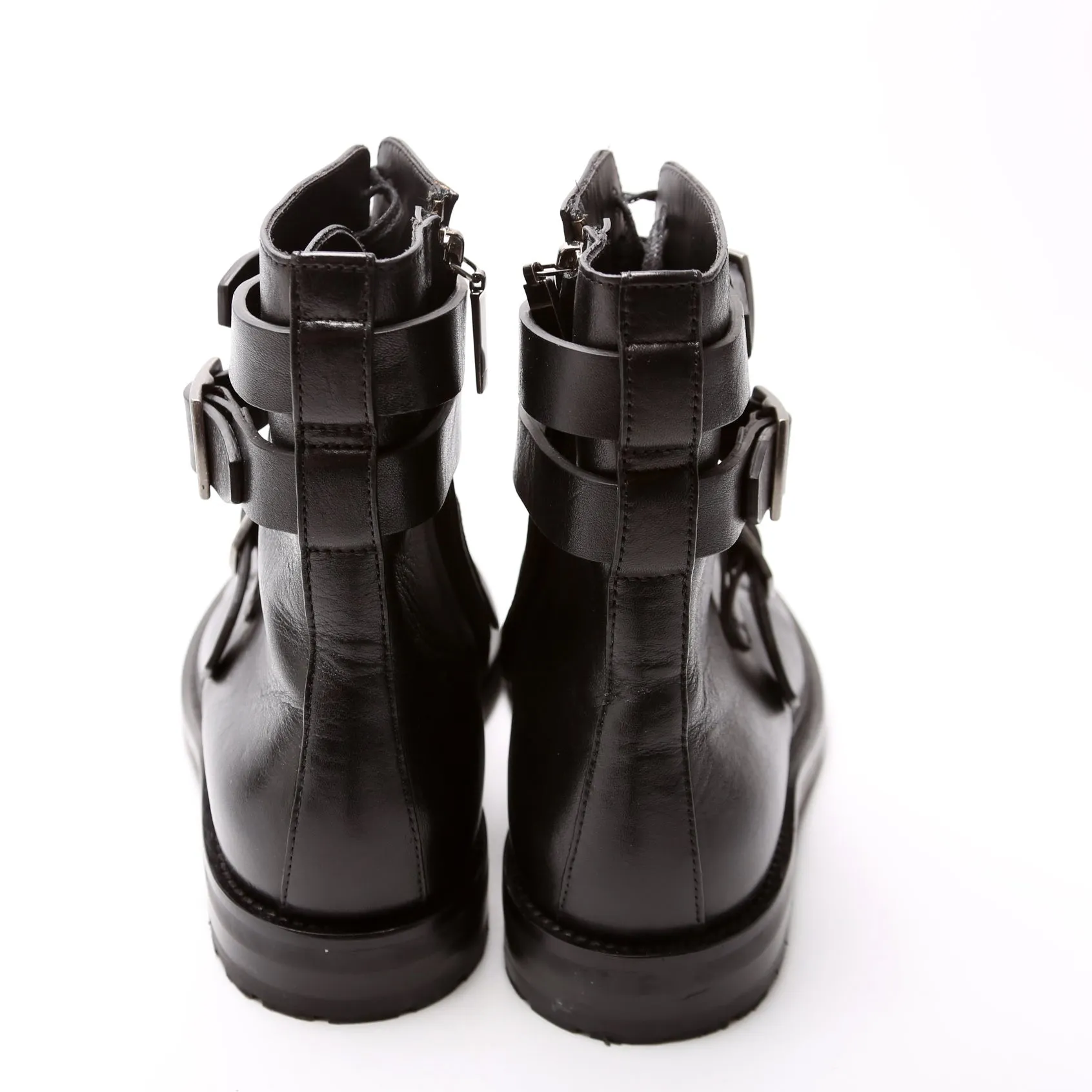 Army 20 Strap Leather Boots Size 38