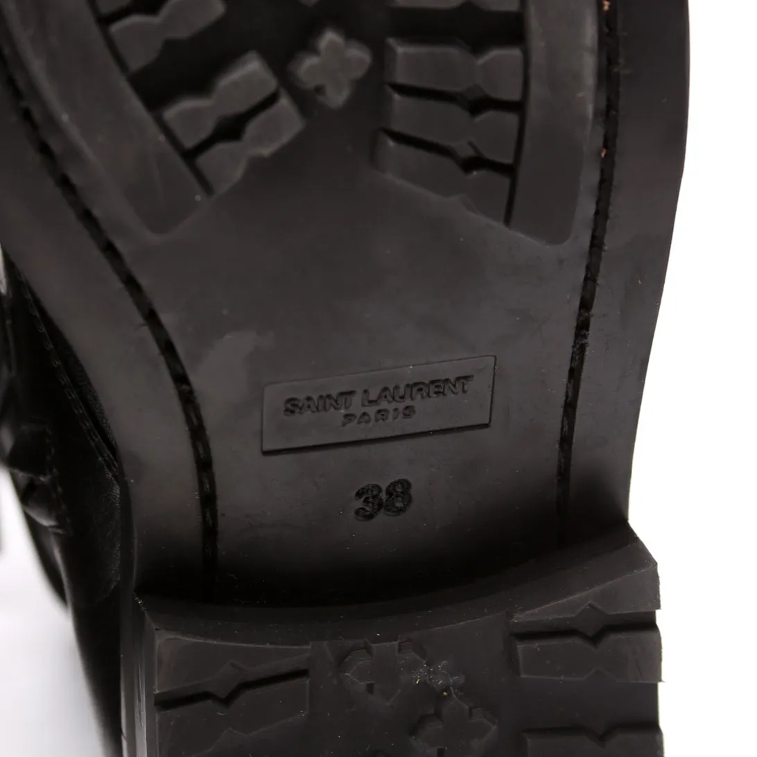 Army 20 Strap Leather Boots Size 38