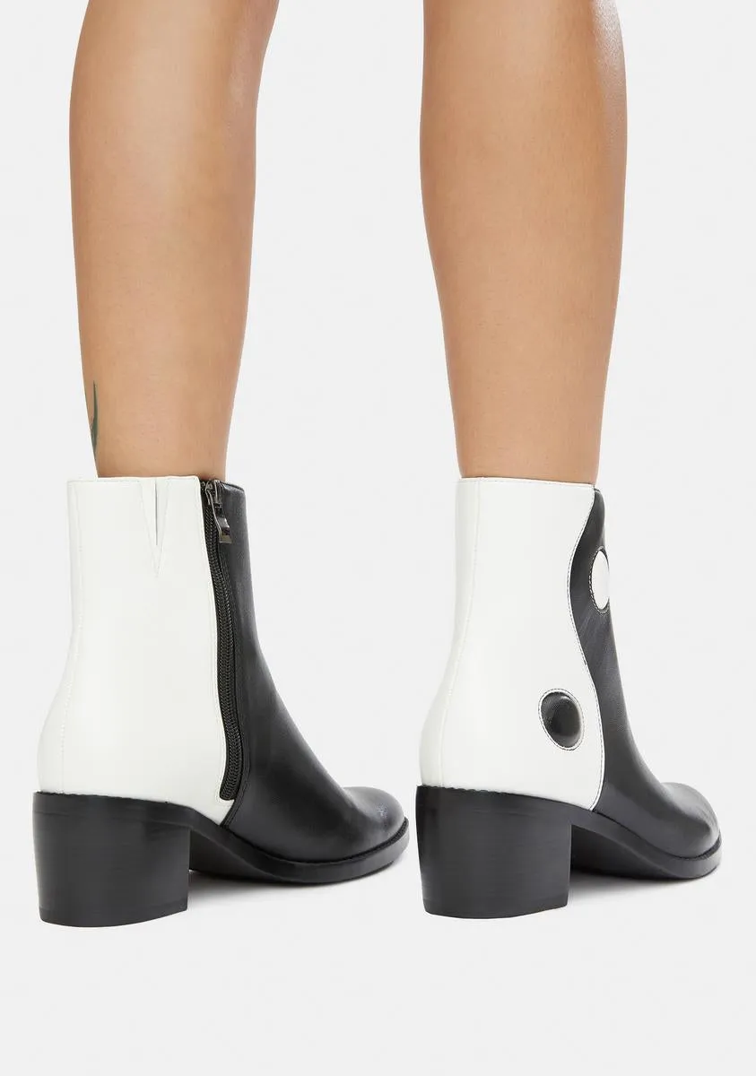 Balancing Act Vegan Leather Boots