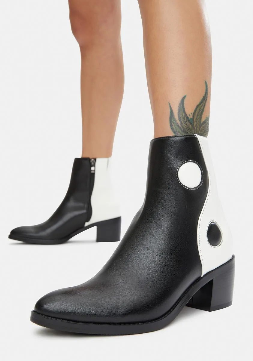 Balancing Act Vegan Leather Boots