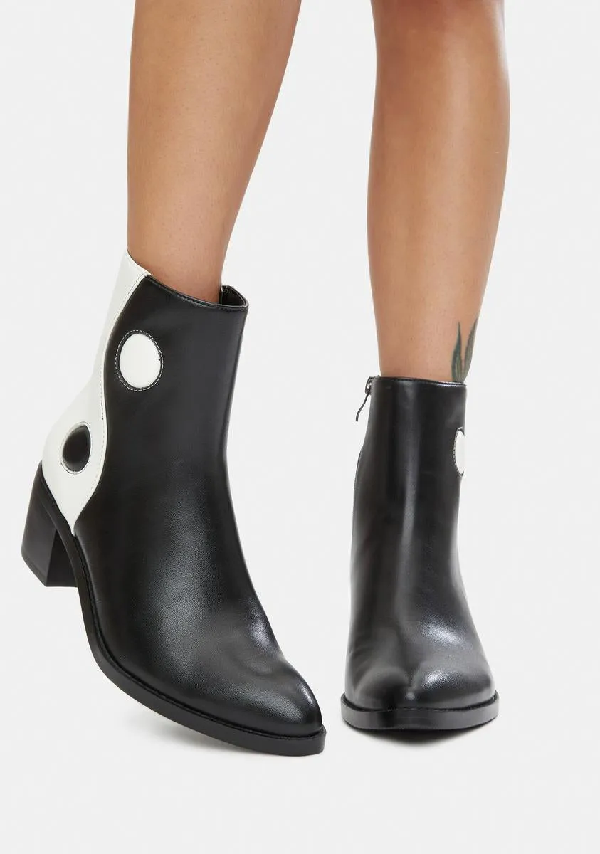 Balancing Act Vegan Leather Boots