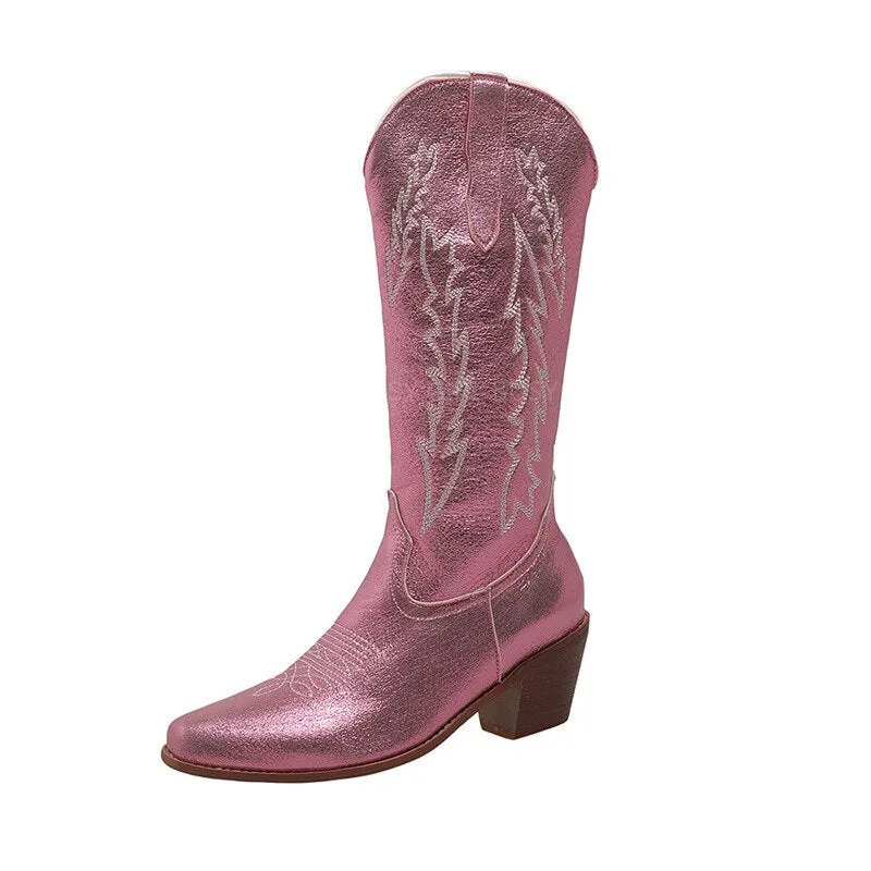 Begonia Iridescent Cowboy Boots