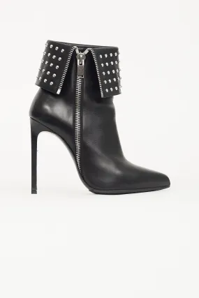 Black Studded Ankle Boot