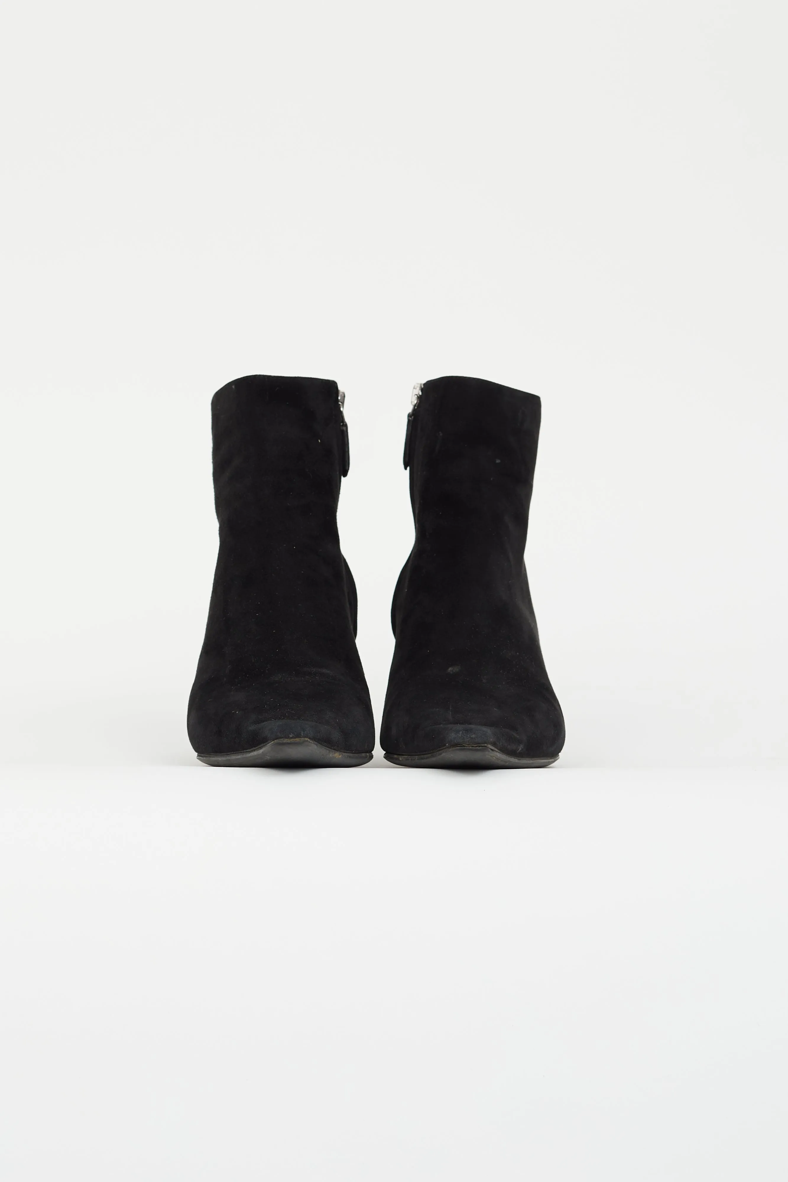 Black Suede Ankle Boot