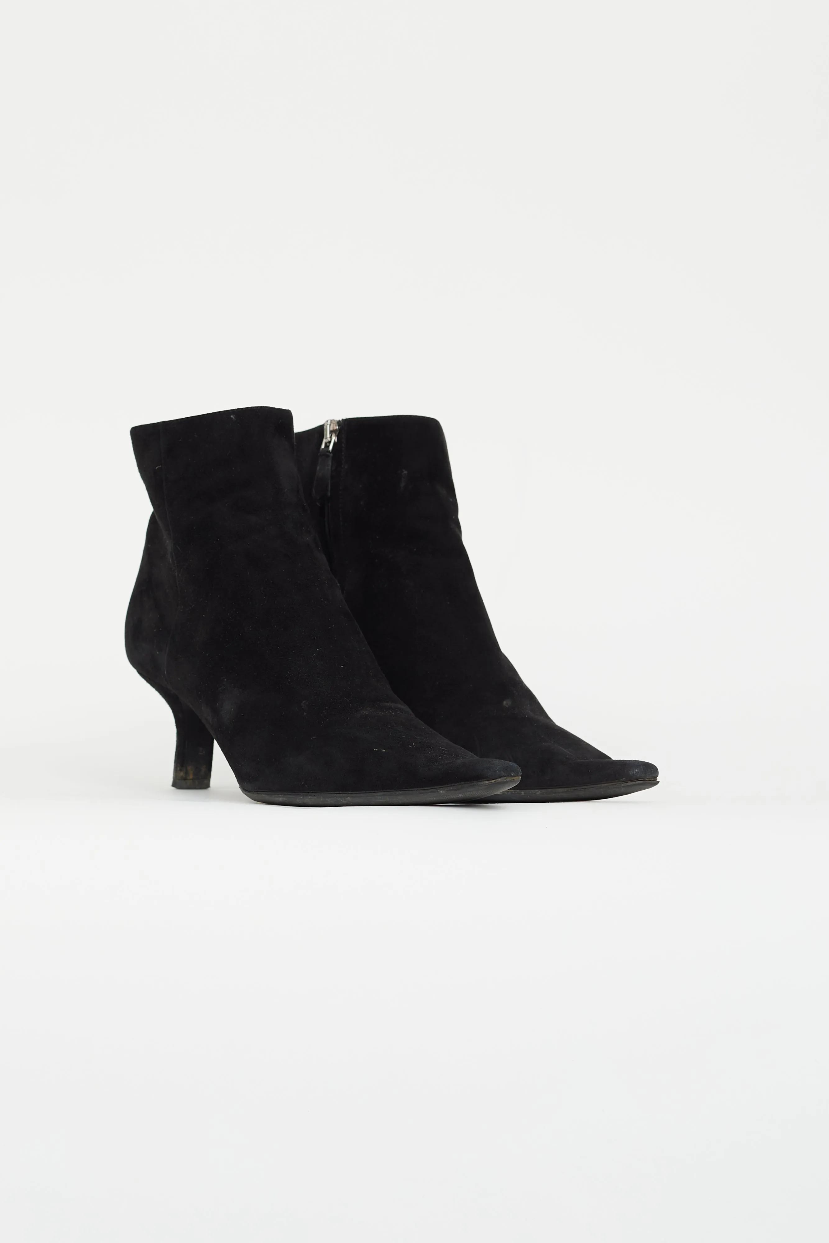 Black Suede Ankle Boot