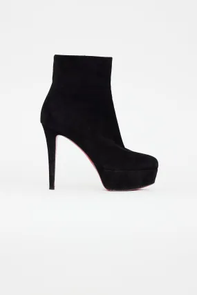 Black Suede Bianca Ankle Boot