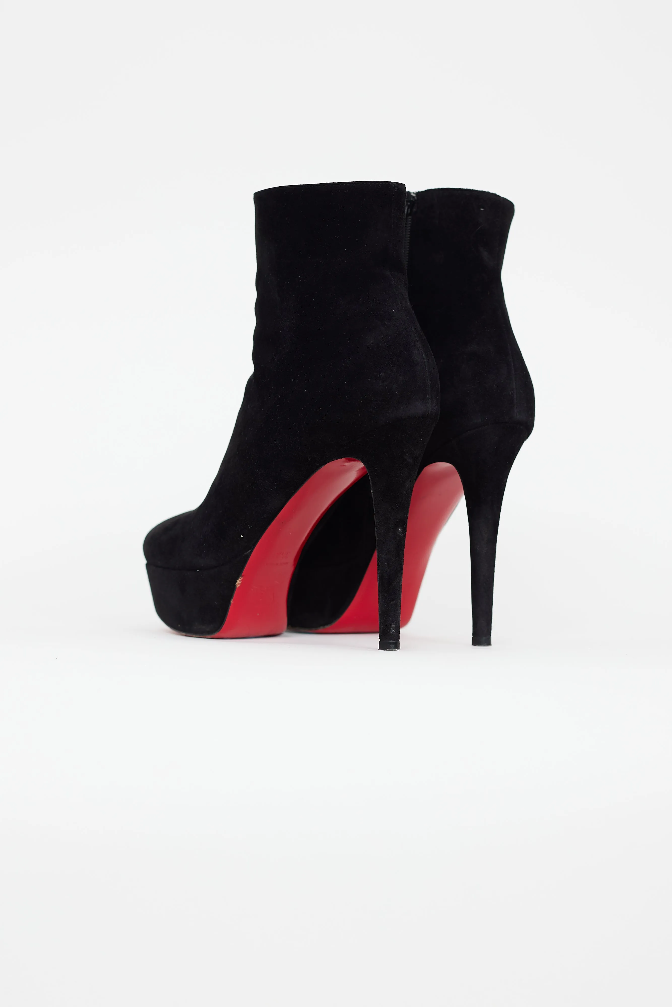 Black Suede Bianca Ankle Boot