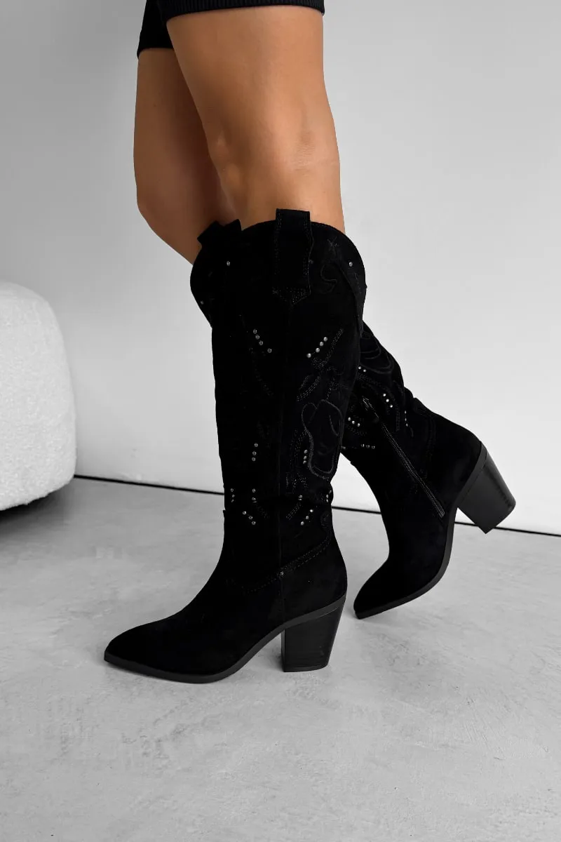 BLAZE Cowboy Western Boots - Black