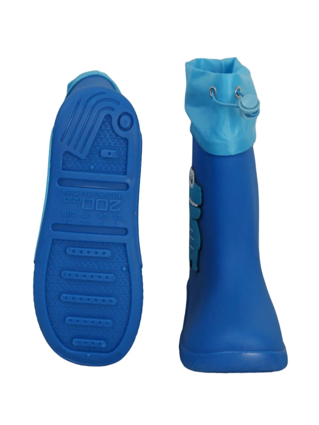 Blue Dino Themed  Rain Boots For Boys