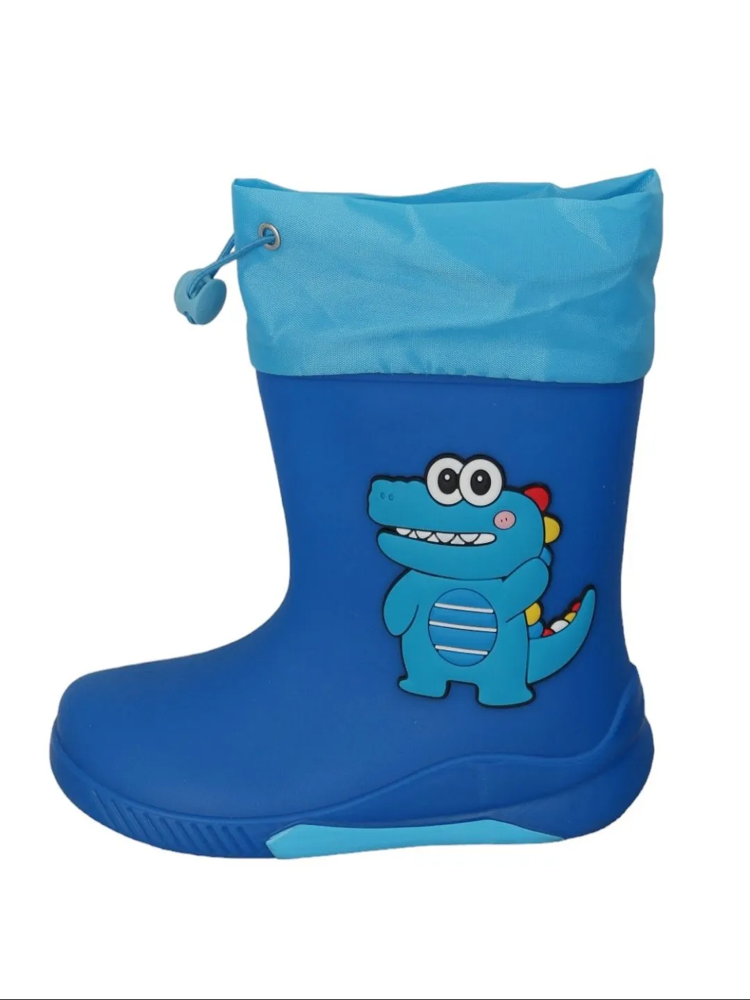 Blue Dino Themed  Rain Boots For Boys
