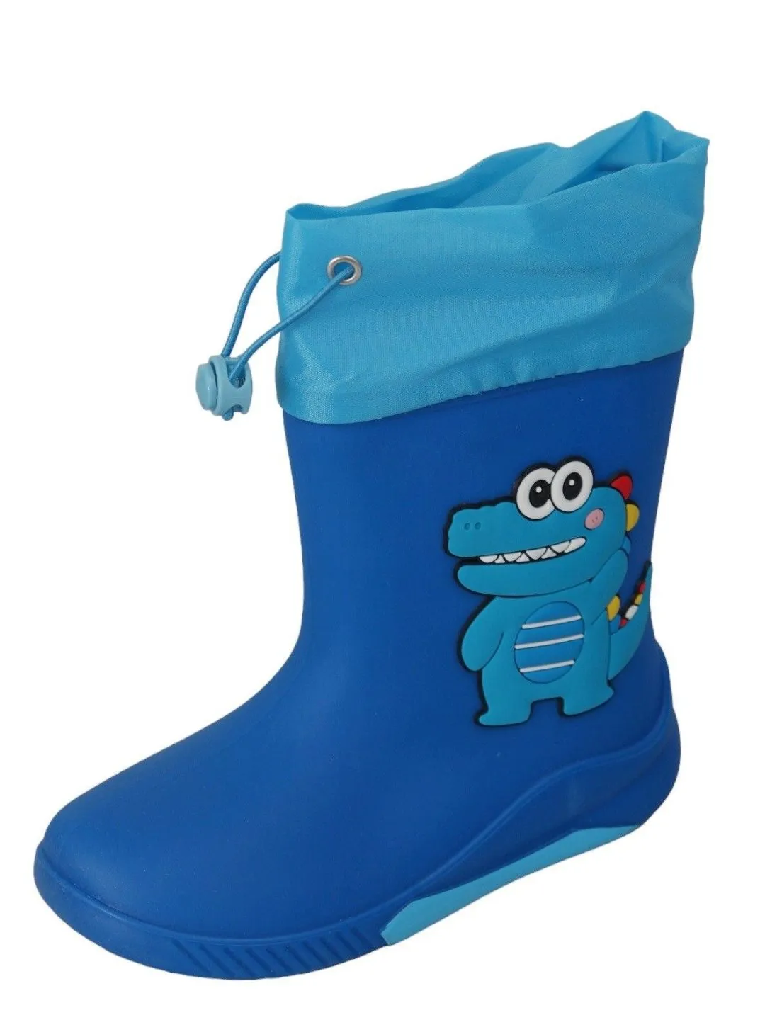 Blue Dino Themed  Rain Boots For Boys