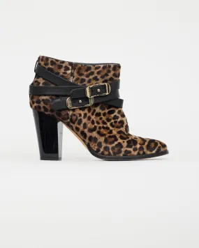 Brown & Black Melba Textured Ankle Boot