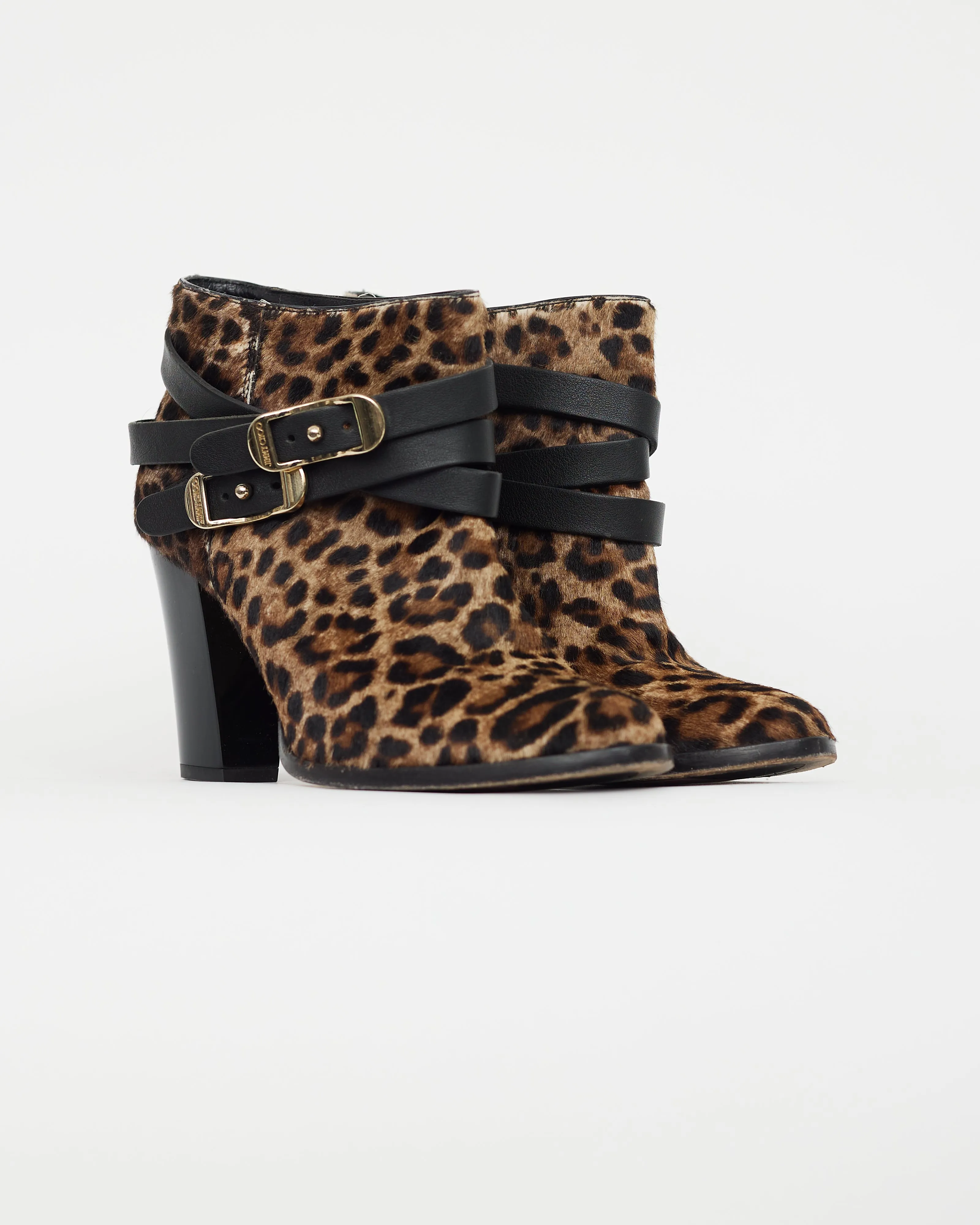 Brown & Black Melba Textured Ankle Boot