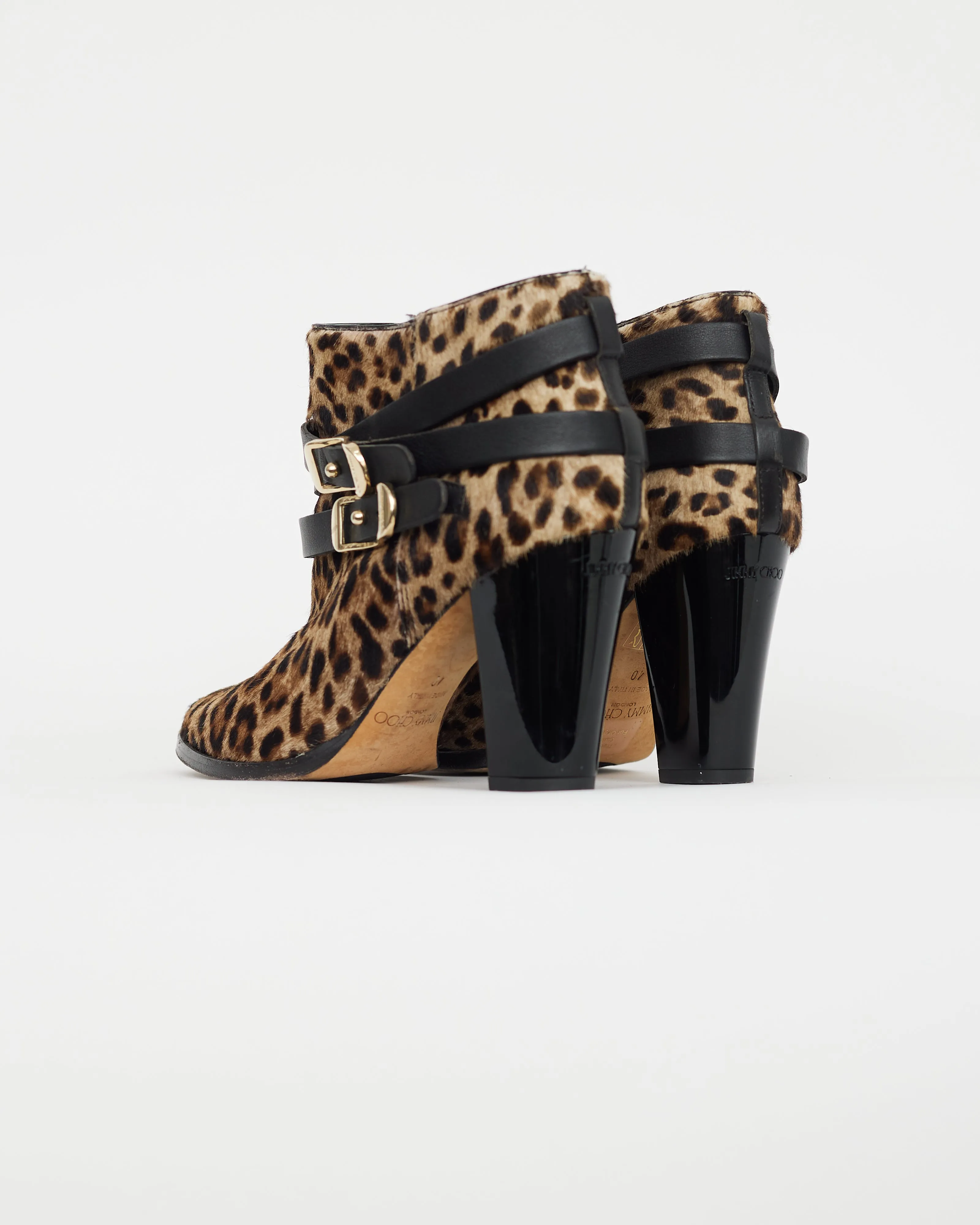 Brown & Black Melba Textured Ankle Boot