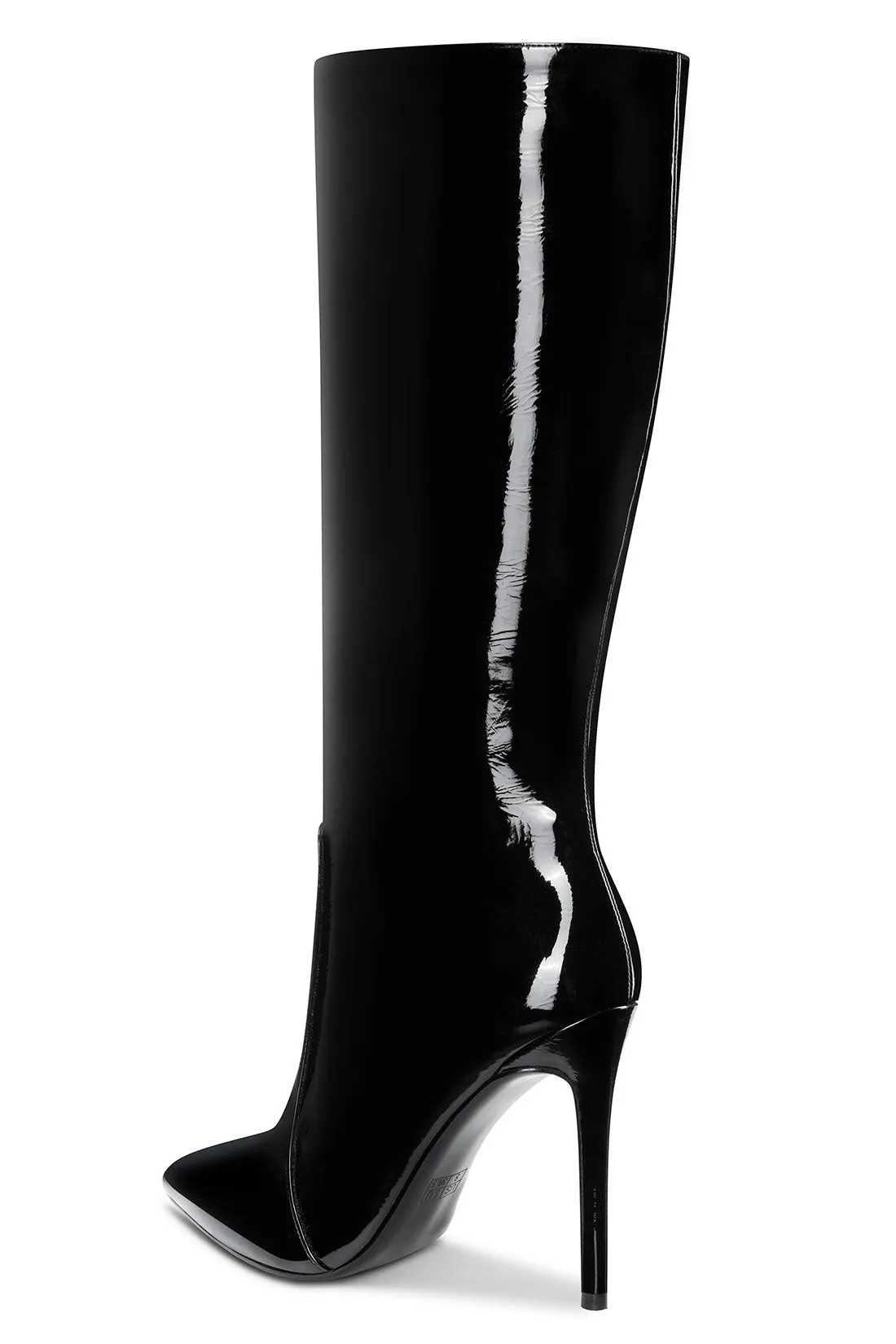 CASTAMERE Womens Knee High Boots High Heels Elegant Pointy Toe Stilettos Boot with Zipper 10CM Heel