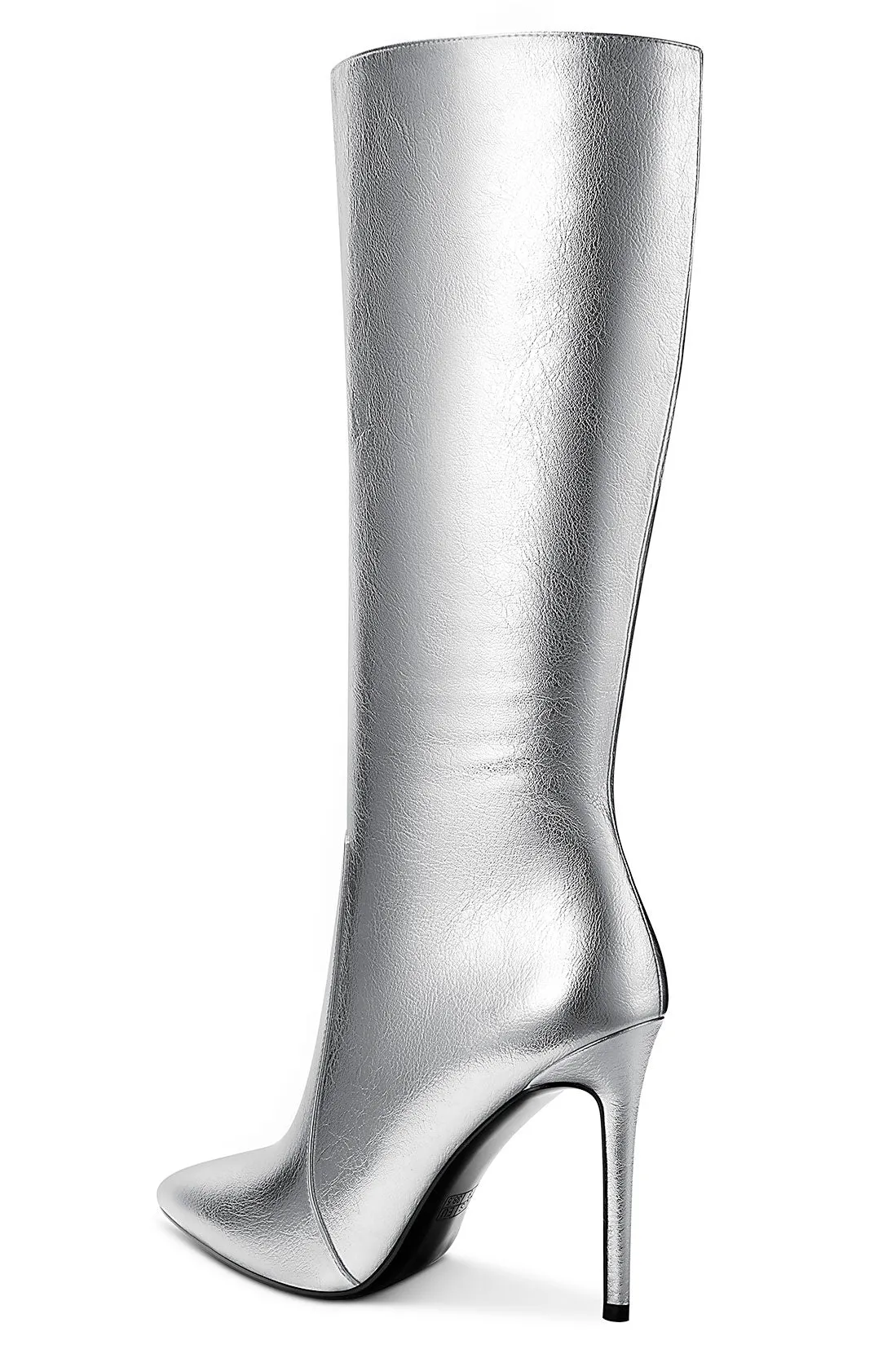 CASTAMERE Womens Knee High Boots High Heels Elegant Pointy Toe Stilettos Boot with Zipper 10CM Heel