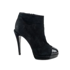 Solid - Color Suede Ankle Boots