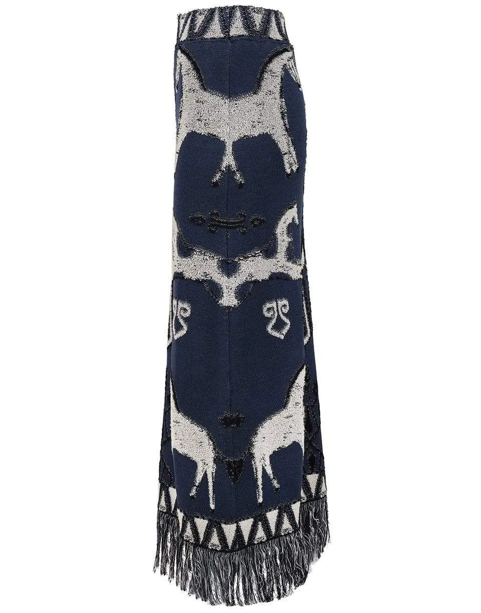Chauvet Embroidered Midi Skirt