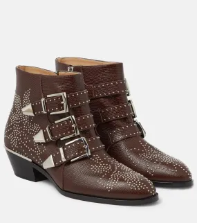 Chloe Susan studded leather ankle boots Chloe Susan studded leather ankle boots