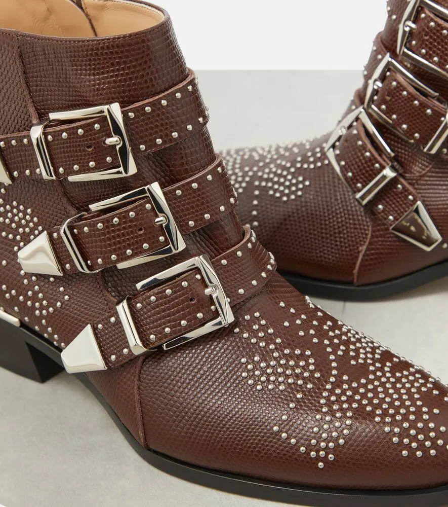 Chloe Susan studded leather ankle boots