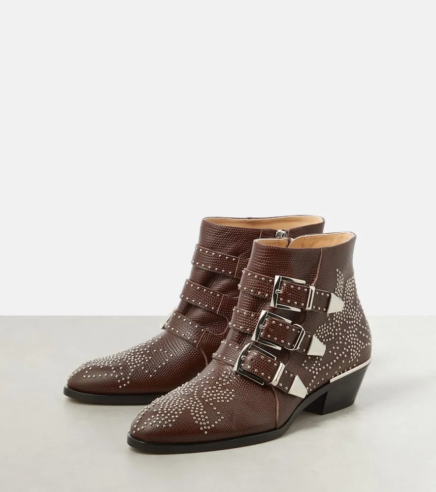 Chloe Susan studded leather ankle boots