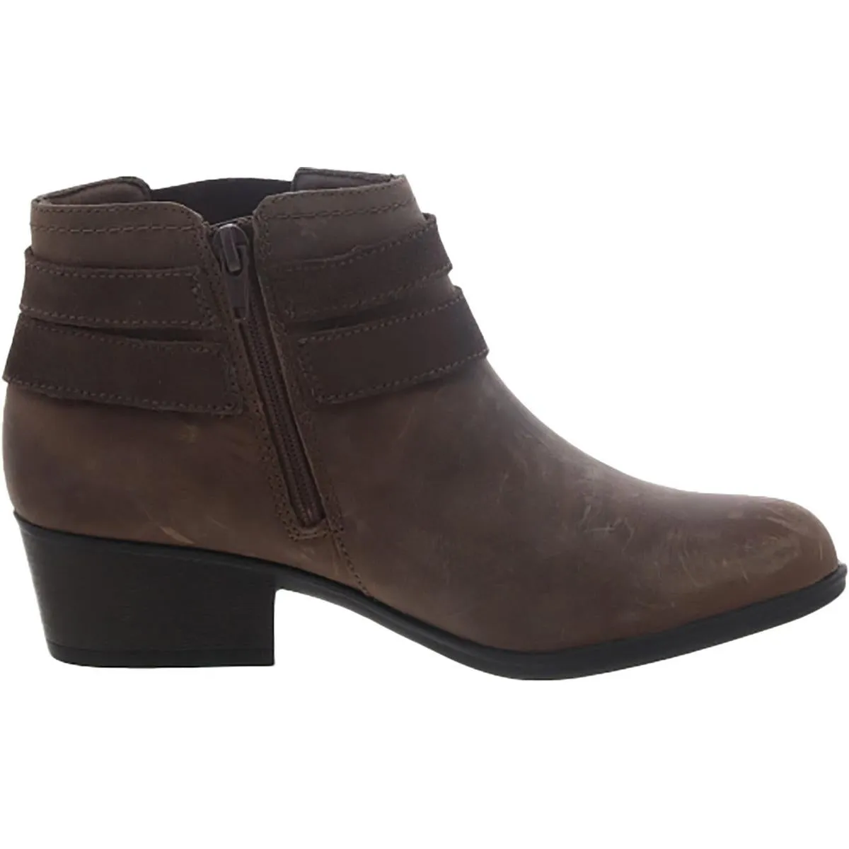 Clarks Womens Cail Chelsea Leather Zip Up Ankle Boots