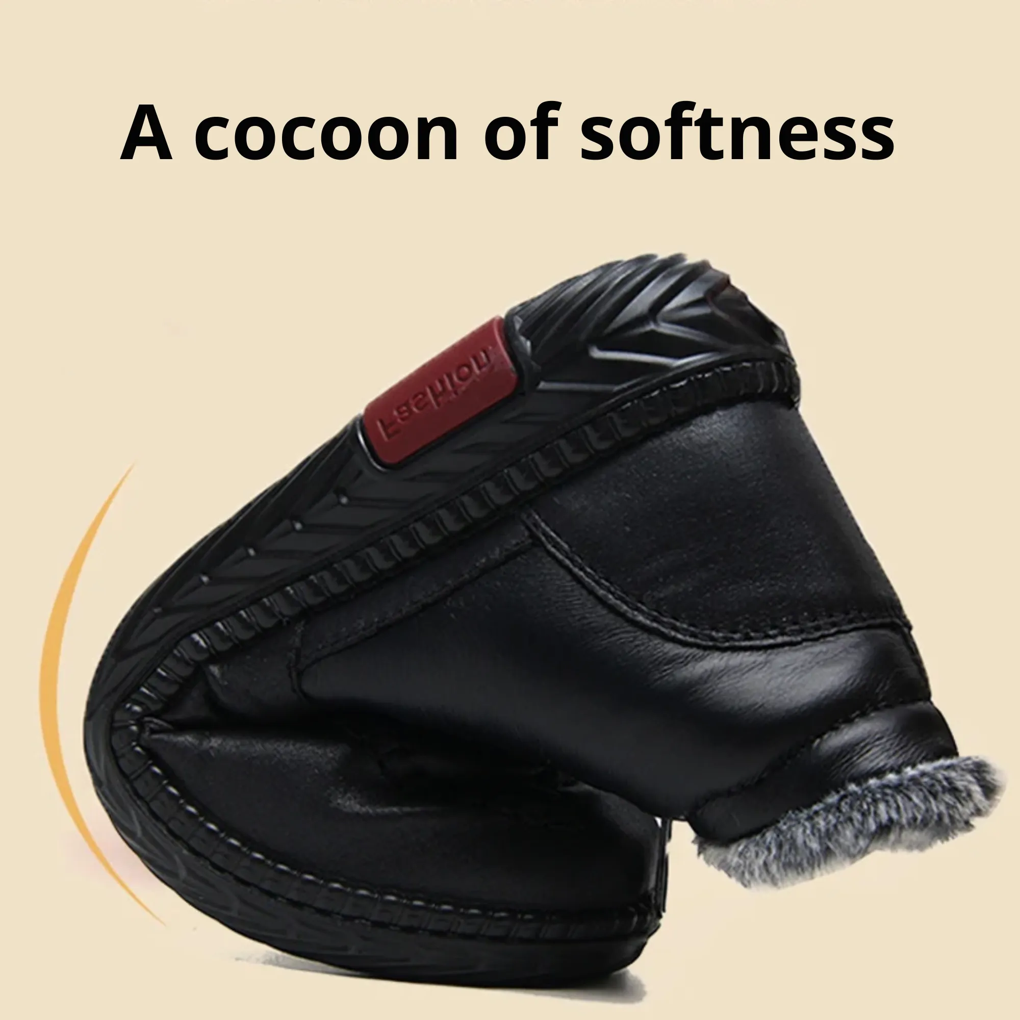 Cuzcare Orthopedic Boots Comfortable Waterproof Arch-support Leather Winter