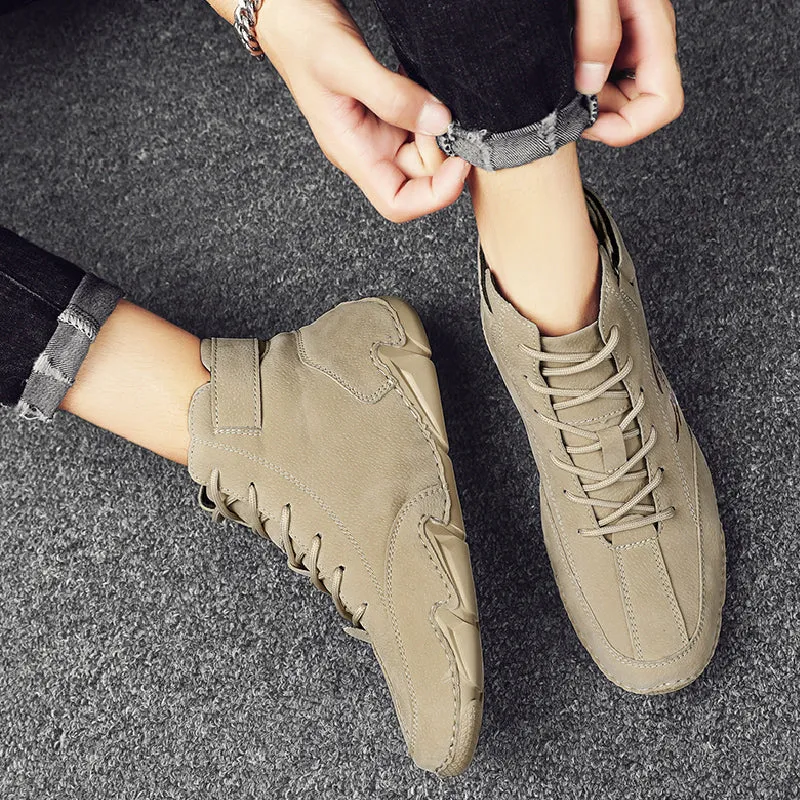 Cuzcare Suede Winter Ankle Boots For Men Leisure Orthopedic Shoes