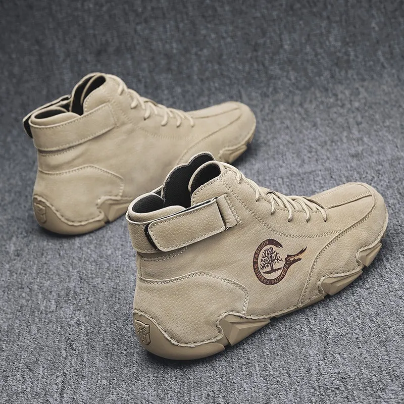 Cuzcare Suede Winter Ankle Boots For Men Leisure Orthopedic Shoes