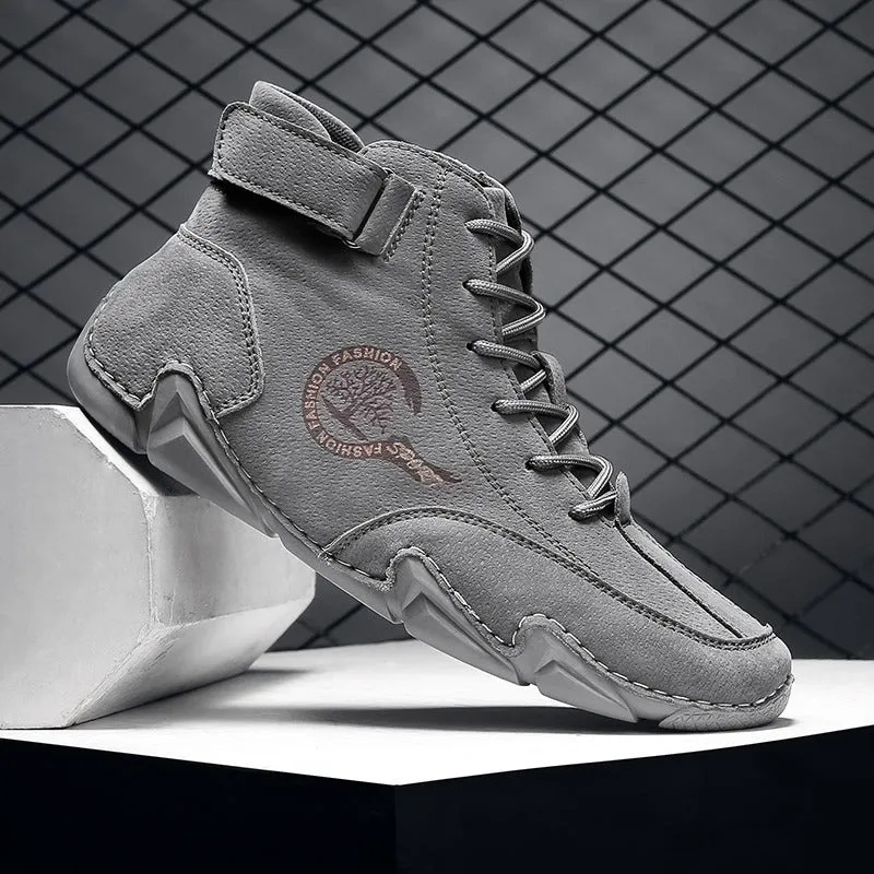 Cuzcare Suede Winter Ankle Boots For Men Leisure Orthopedic Shoes