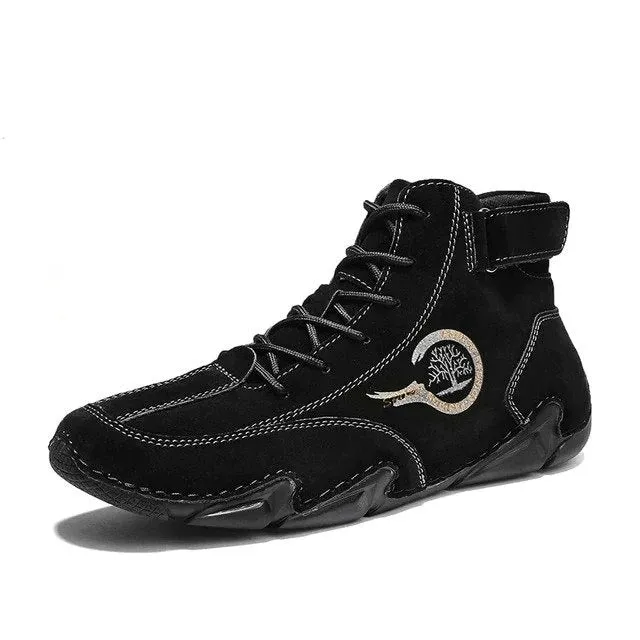 Cuzcare Suede Winter Ankle Boots For Men Leisure Orthopedic Shoes