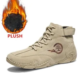 Cuzcare Suede Winter Ankle Boots For Men Leisure Orthopedic Shoes Cuzcare Suede Winter Ankle Boots For Men Leisure Orthopedic Shoes