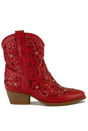 DALLAS-35 Embellished Western Cowgirl Boots