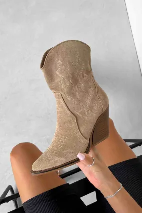 DENVER Western Cowboy Boots - Tan