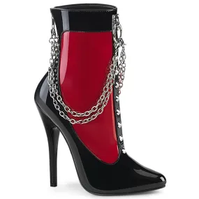 Devious Domina 1033 Womens 6 Inch Heel, Single Sole Ankle Length Boots