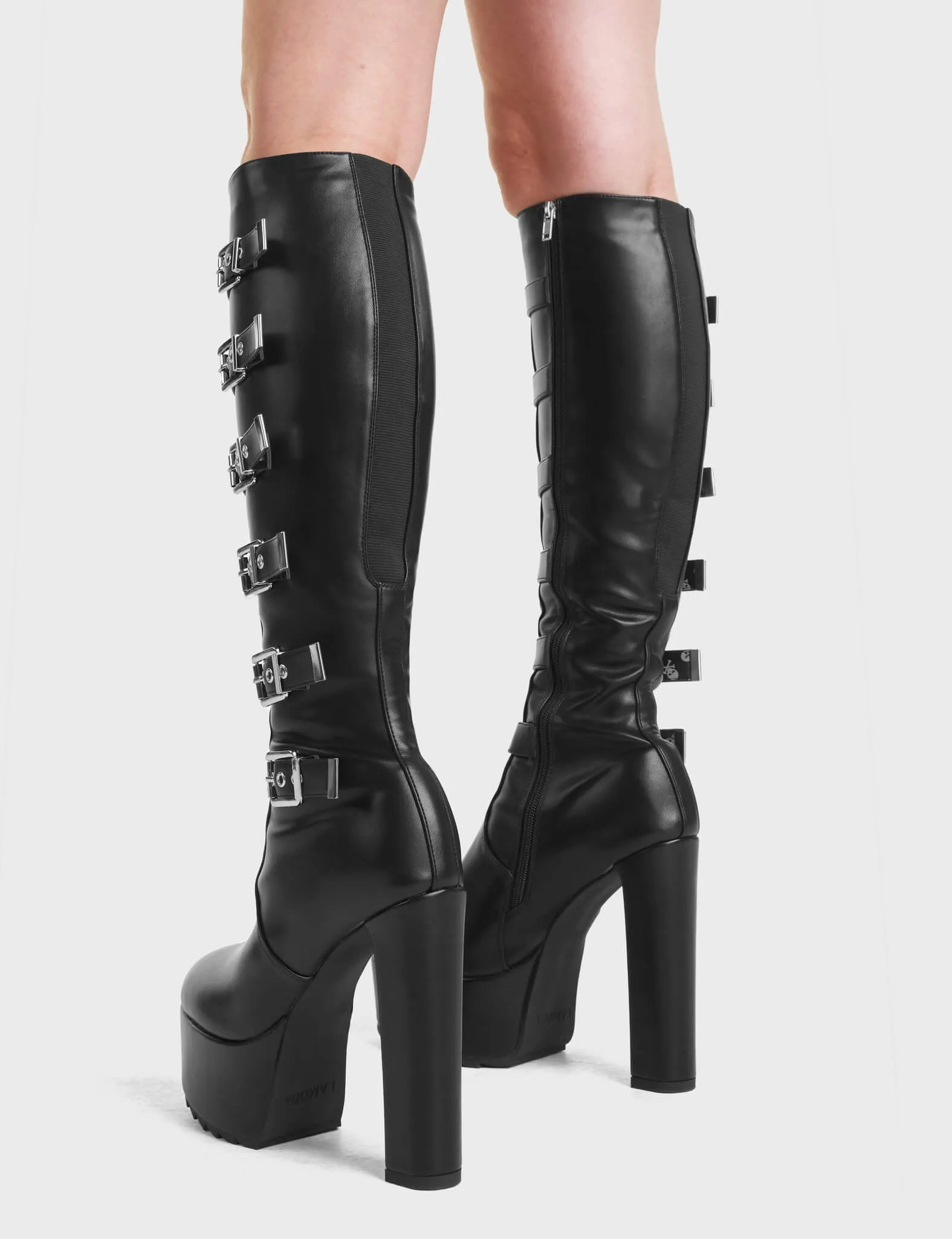 Direct Platform Knee High Boots